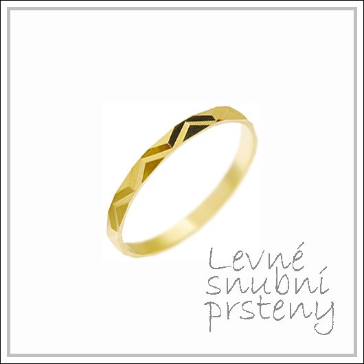 Snubní prsteny LSP 2977 žluté zlato