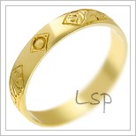 Snubní prsteny LSP 2985 žluté zlato