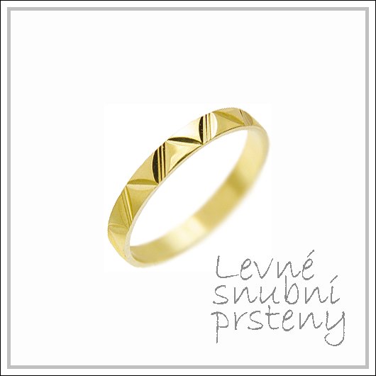 Snubní prsteny LSP 3008 žluté zlato