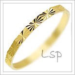 Snubní prsteny LSP 3019 žluté zlato