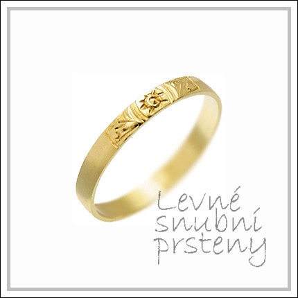Snubní prsteny LSP 3038 žluté zlato