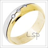 Snubní prsteny LSP 3048 kombinované zlato