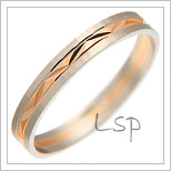 Snubní prsteny LSP 3054 kombinované zlato