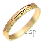 Snubní prsteny LSP 3069 kombinované zlato