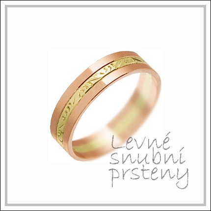 Snubní prsteny LSP 3101 kombinované zlato