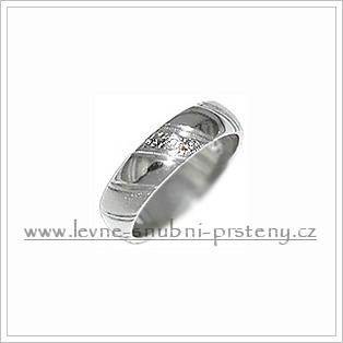 Snubní prsteny LSP 3126b bílé zlato