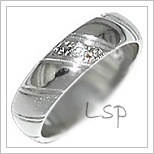 Snubní prsteny LSP 3126bz bílé zlato