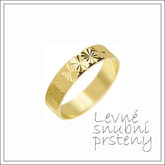 Snubní prsteny LSP 3138 žluté zlato