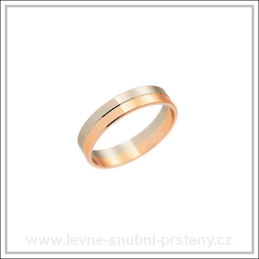 Snubní prsteny LSP 3142 kombinované zlato