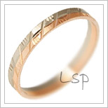 Snubní prsteny LSP 3150 kombinované zlato